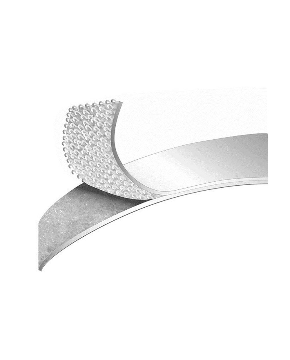 Cinta de cierre adhesiva plico velcro blanco macho 50 mm x 25 m