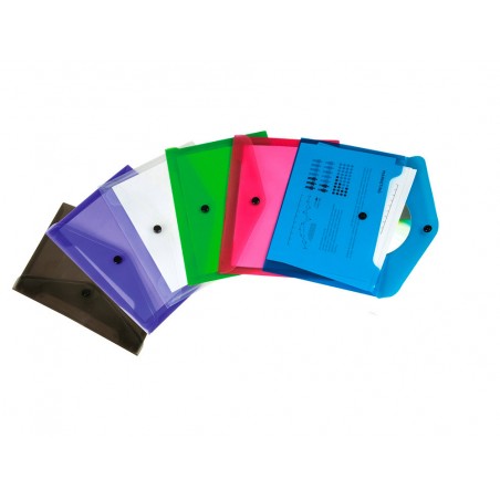 Carpeta carlin sobre dossier con broche polipropileno din a5 50 hojas colores surtidos