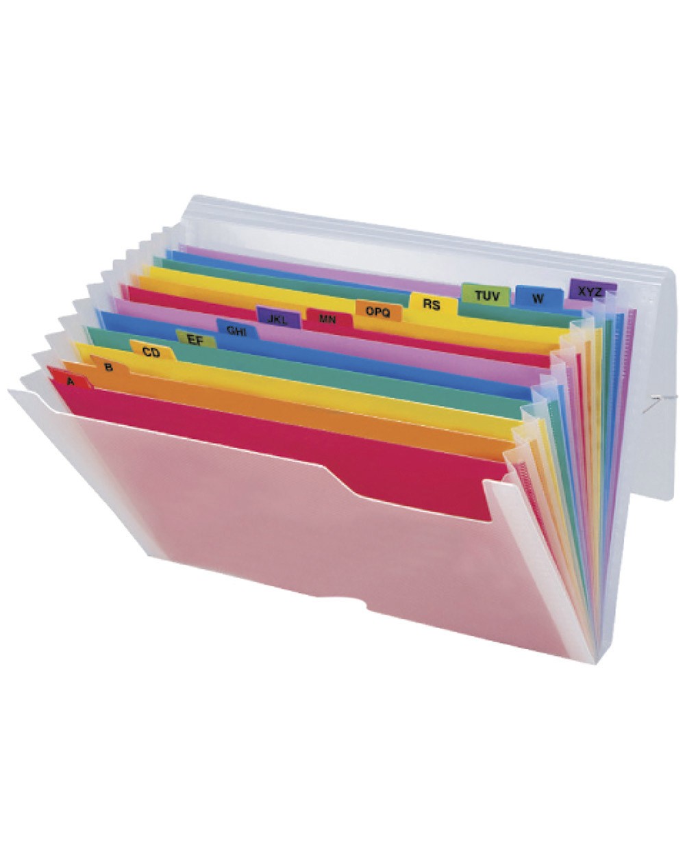 Carpeta carlin clasificador fuelle polipropileno a5 2 huecos tarjetas 13 departamentos colores