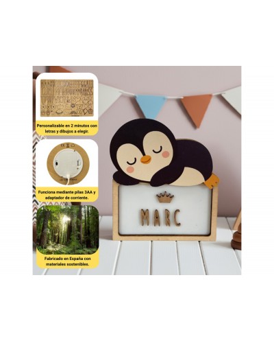 Lampara wondee vintiun personalizable ping ino