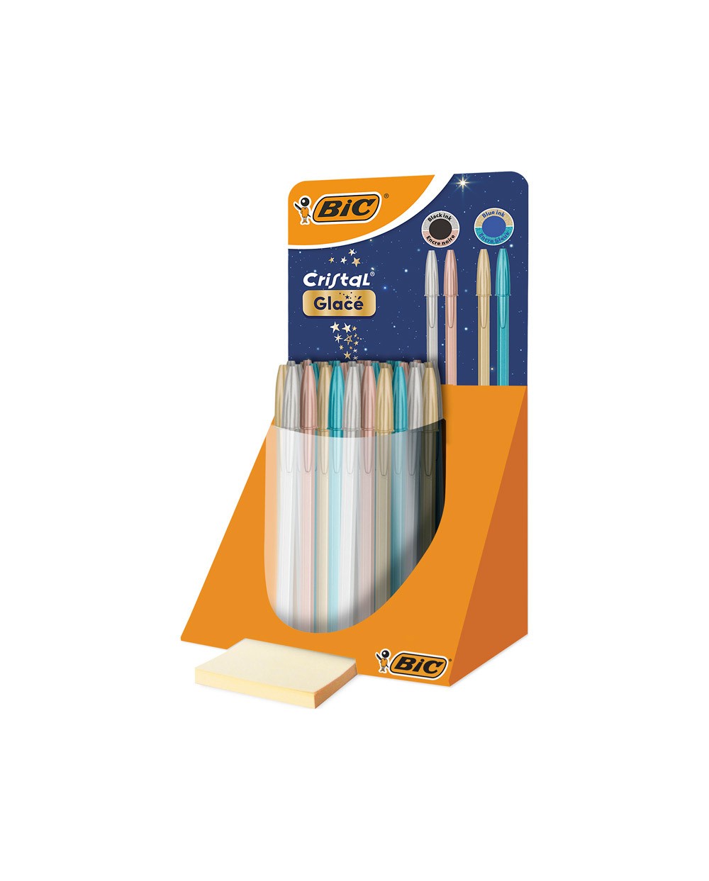 Boligrafo bic cristal glace colores surtidos punta 1 mm