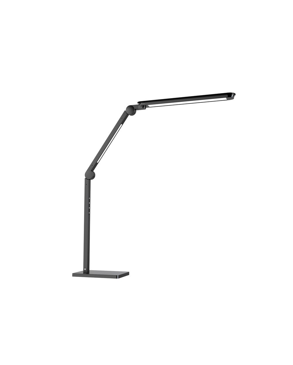 Lampara de escritorio cep alliance led con pinza y modulos giratorios color negro 180x115x950 mm