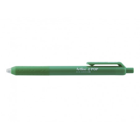 Boligrafo artline j pop eco green retractil tinta gel 07 mm verde