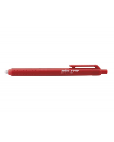 Boligrafo artline j pop eco green retractil tinta gel 07 mm rojo