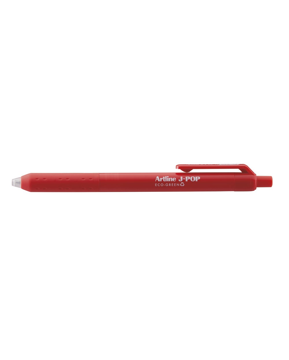 Boligrafo artline j pop eco green retractil tinta gel 07 mm rojo
