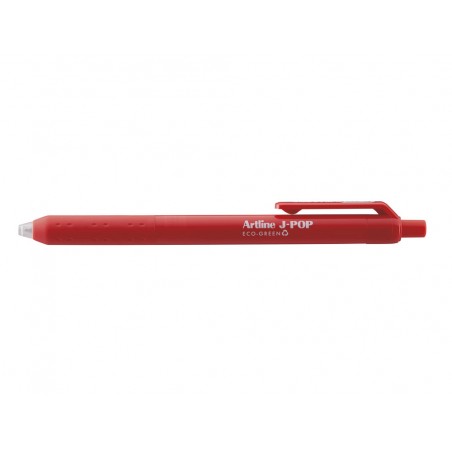 Boligrafo artline j pop eco green retractil tinta gel 07 mm rojo