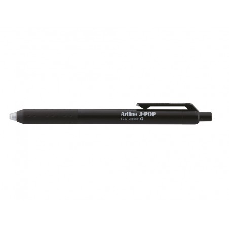 Boligrafo artline j pop eco green retractil tinta gel 07 mm negro