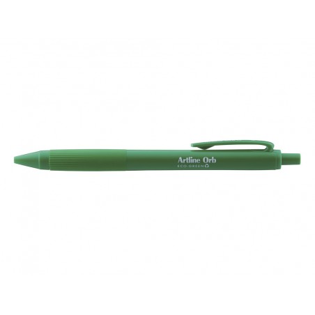 Boligrafo artline orb eco green retractil 1 mm verde