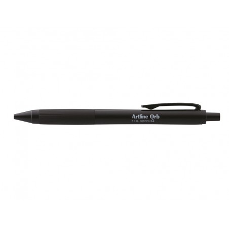 Boligrafo artline orb eco green retractil 1 mm negro