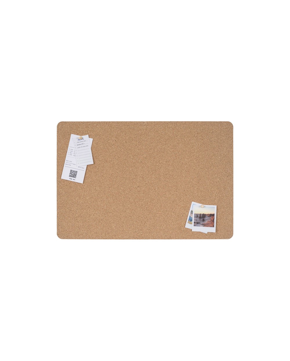 Tablero corcho sin marco bi office eco doble cara con goma eva negra 600x400 mm