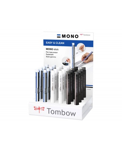 Portagomas tombow mono stick expositor sobremesa de 24 unidades surtidas