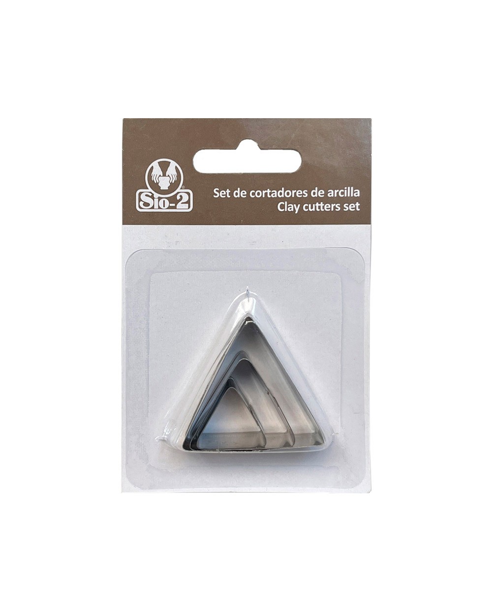 Cortador metalico sio 2 triangulo set de 3 piezas