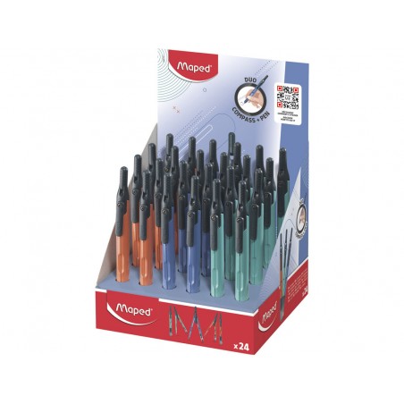 Compas maped duo pen colores surtidos