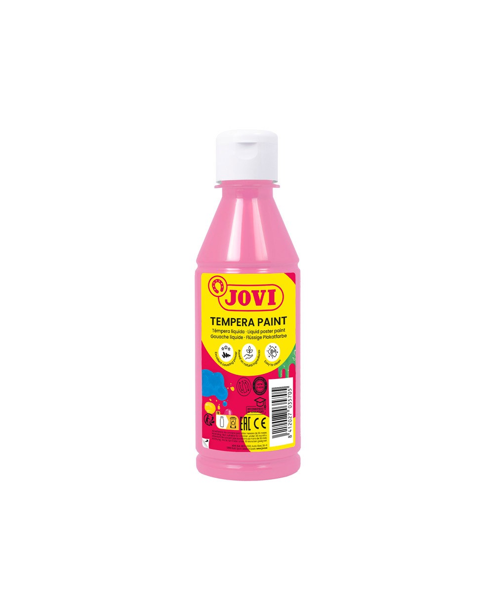 Tempera liquida jovi rosa botella de 250 ml