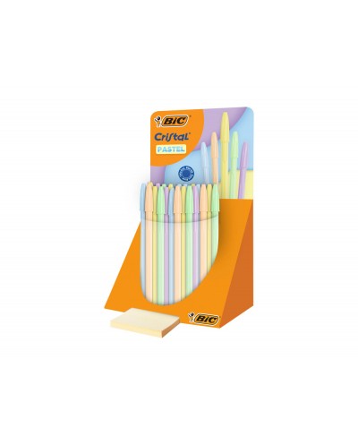 Boligrafo bic cristal pastel punta 1 mm colores surtidos
