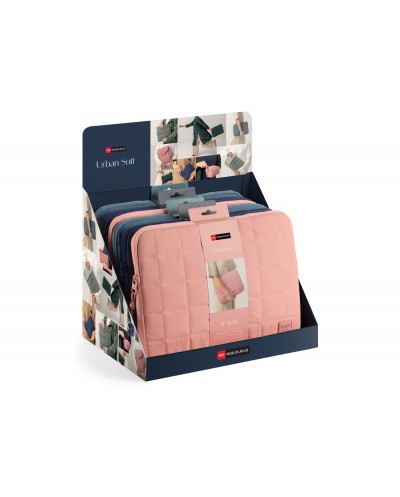 Funda para portatil 13 14 miquelrius urban soft expositor de 6 unidades colores surtidos