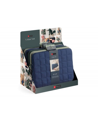 Funda para portatil 15 16 miquelrius urban soft expositor de 6 unidades colores surtidos