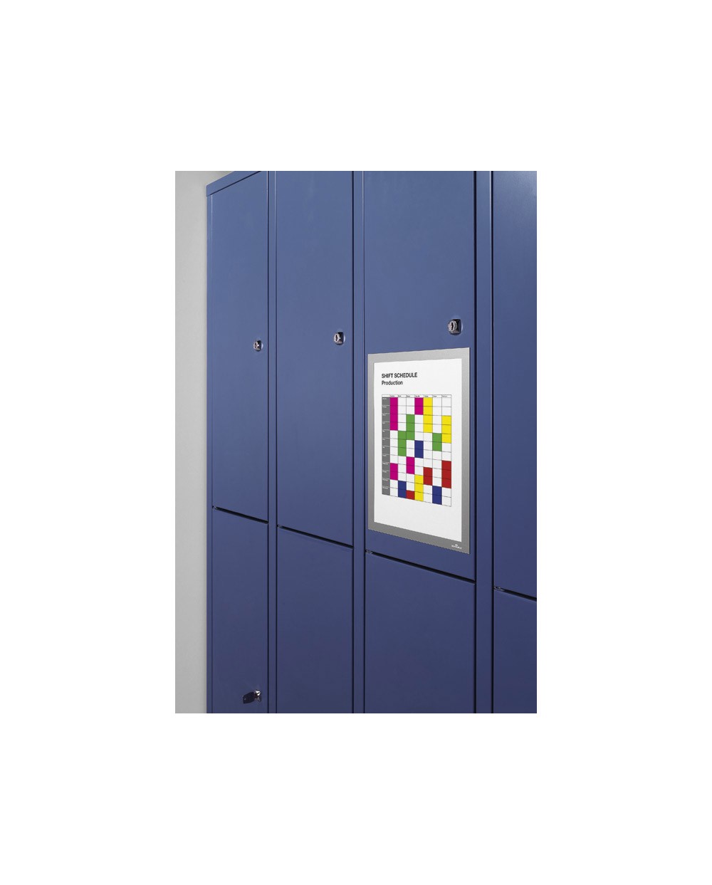 Marco porta anuncios durable duraframe magnetico din a4 color azul