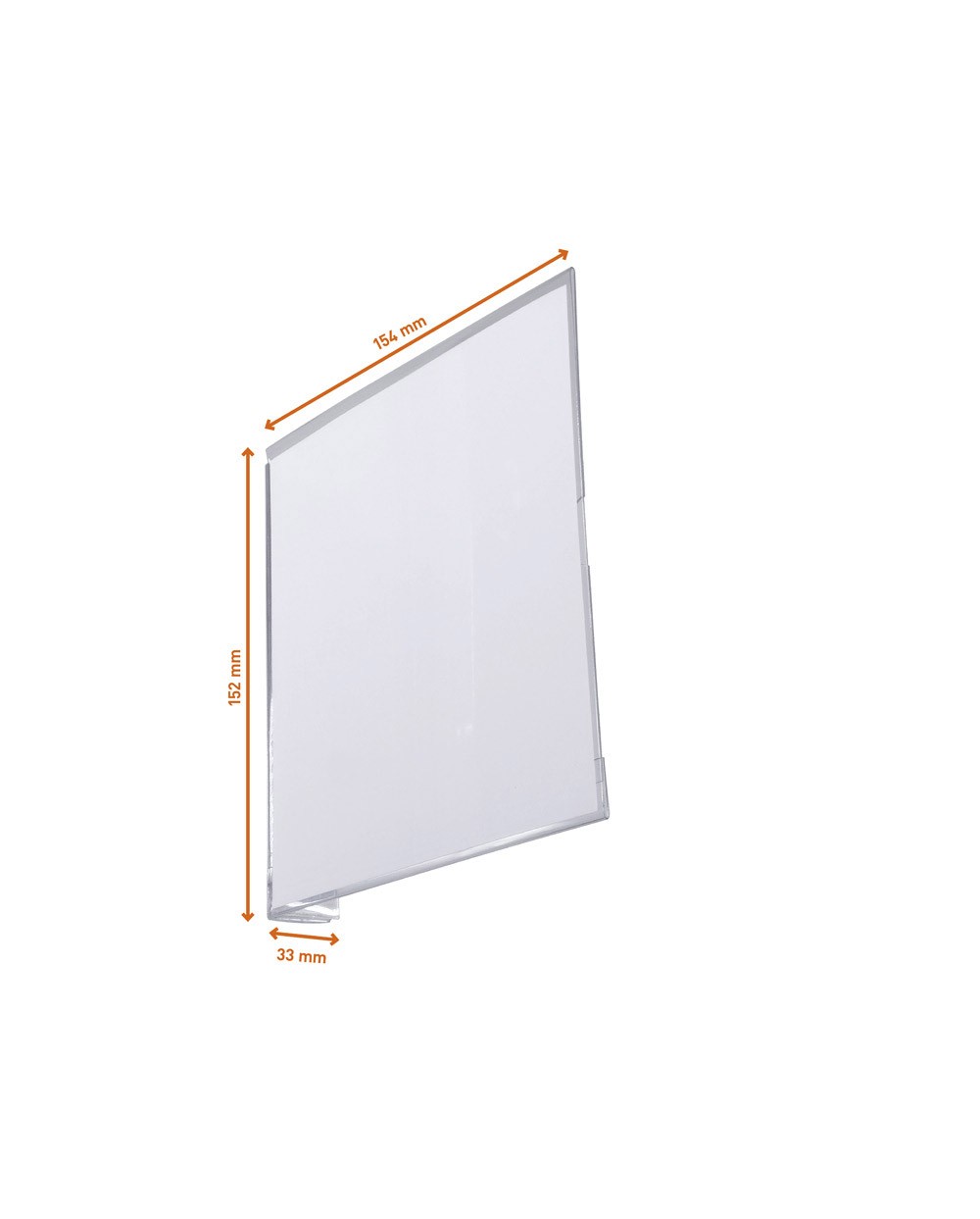 Senal de pasillo adhesiva durable 149x149 mm vertical pack de 10 unidades