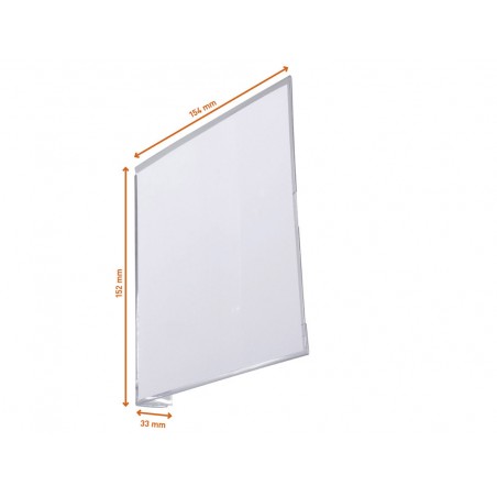 Senal de pasillo adhesiva durable 149x149 mm vertical pack de 10 unidades