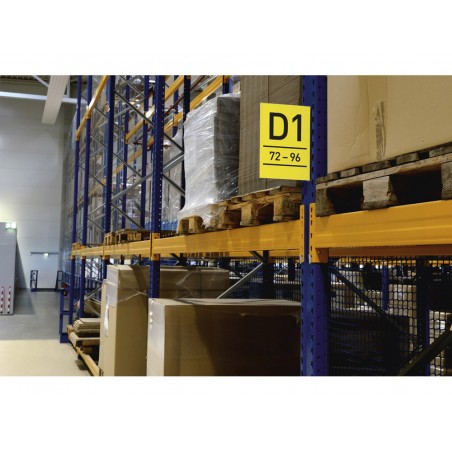 Senal de pasillo magnetica durable din a4 vertical pack de 10 unidades