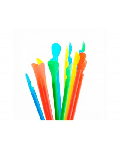 Sorbete para granizada cuchara color paquete de 100 unidades