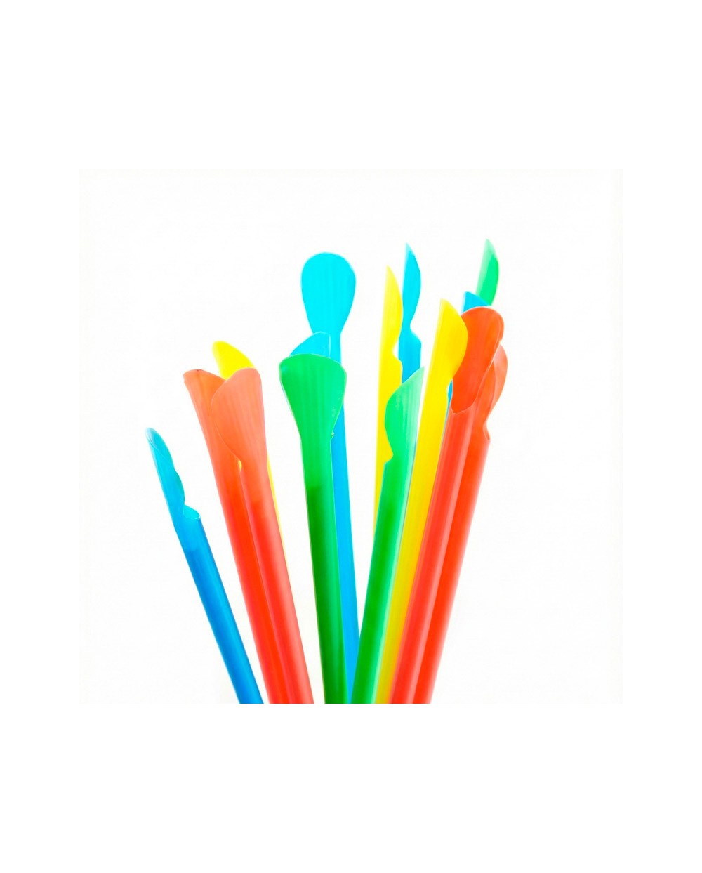 Sorbete para granizada cuchara color paquete de 100 unidades