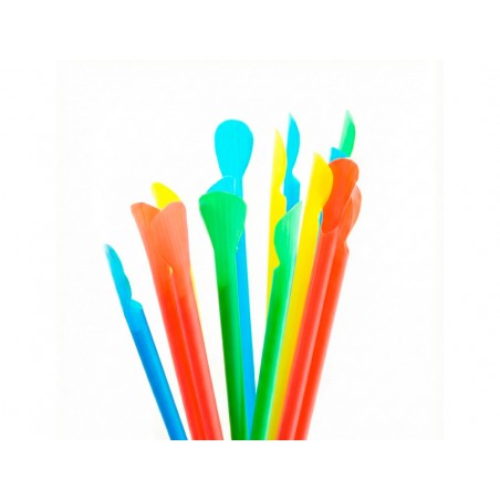 Sorbete para granizada cuchara color paquete de 100 unidades