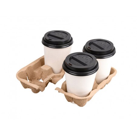 Bandeja portavasos de fibra divisible 22 vasos paquete de 230 unidades