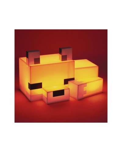 Lampara minecraft forma fox 16 cm