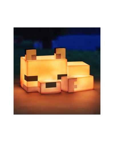 Lampara minecraft forma fox 16 cm