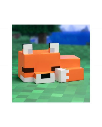 Lampara minecraft forma fox 16 cm