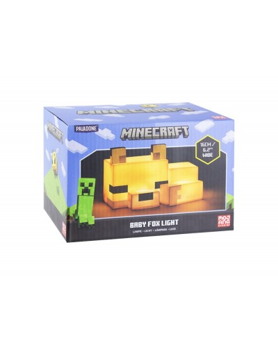 Lampara minecraft forma fox 16 cm