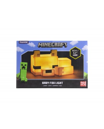 Lampara minecraft forma fox 16 cm