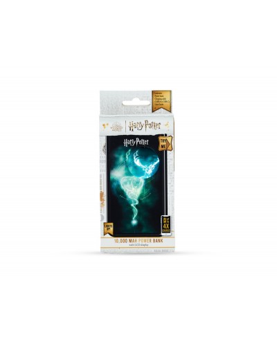 Bateria externa iluminada 10000 mah harry potter patronus