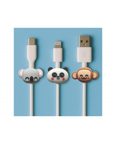 Protectores para cable mr wonderful wilds pack de 3 unidades