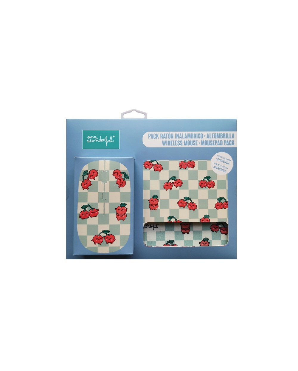 Raton alfombrilla de raton mr wonderful raton alfombrilla de raton cerezas