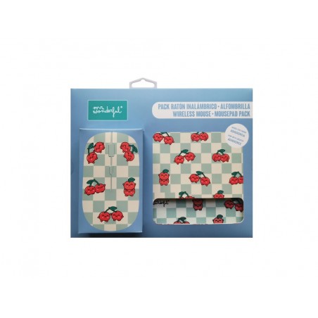 Raton alfombrilla de raton mr wonderful raton alfombrilla de raton cerezas