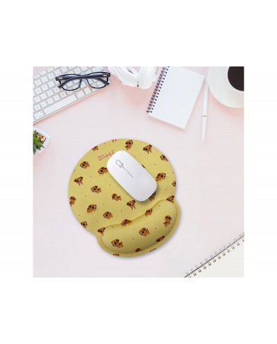 Alfombrilla de raton mr wonderful de gel ergonomica dog