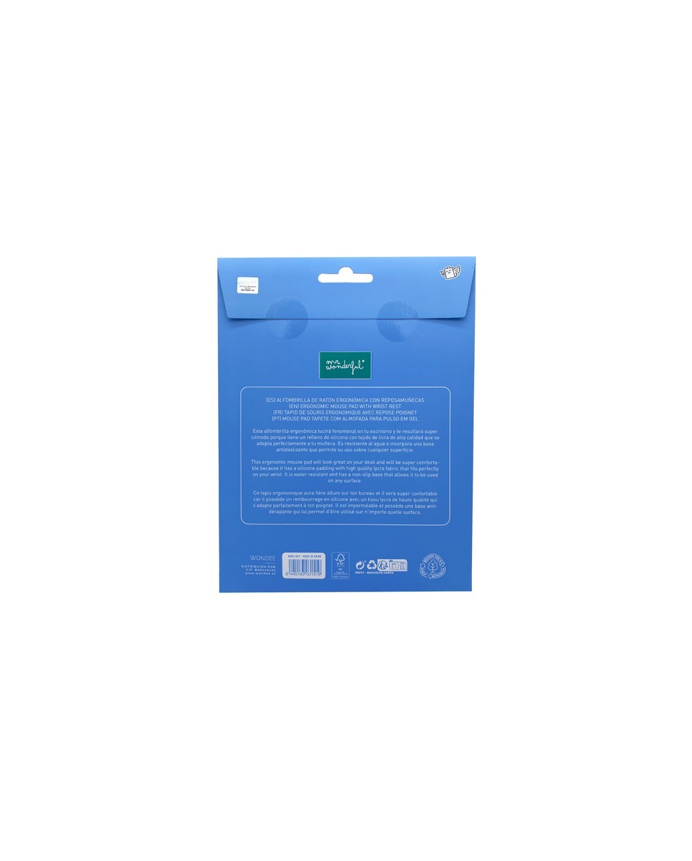 Alfombrilla de raton mr wonderful de gel ergonomica dog