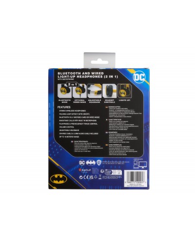 Auricular batman bluetooth con led y microfono batlogo