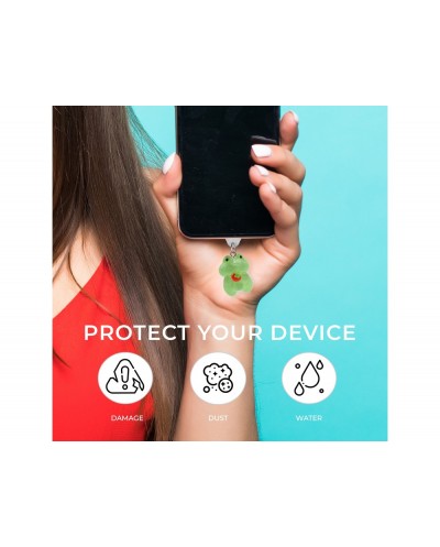 Colgante charm para movil funny lightning strawberry frog