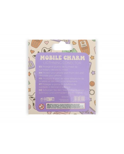 Colgante charm para movil funny lightning strawberry frog