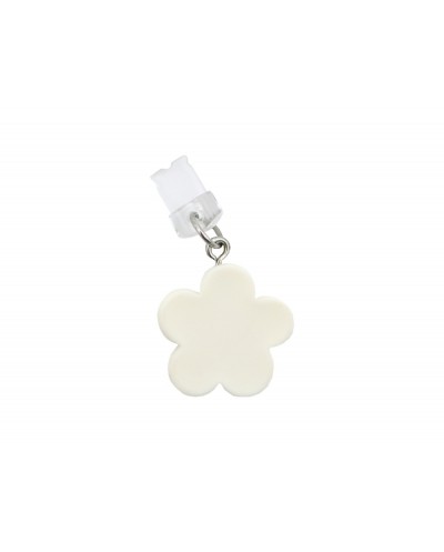 Colgante charm para movil funny lightning white flower