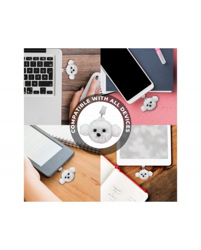 Colgante charm para movil funny lightning dog