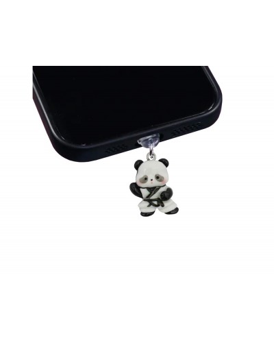 Colgante charm para movil funny lightning panda