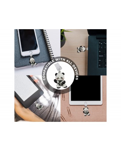 Colgante charm para movil funny lightning panda