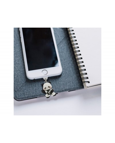 Colgante charm para movil funny lightning panda