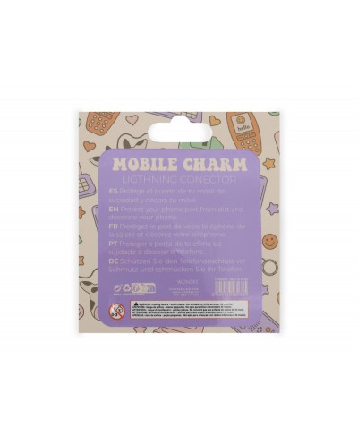 Colgante charm para movil funny lightning panda