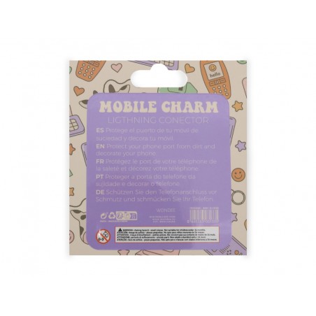 Colgante charm para movil funny lightning panda